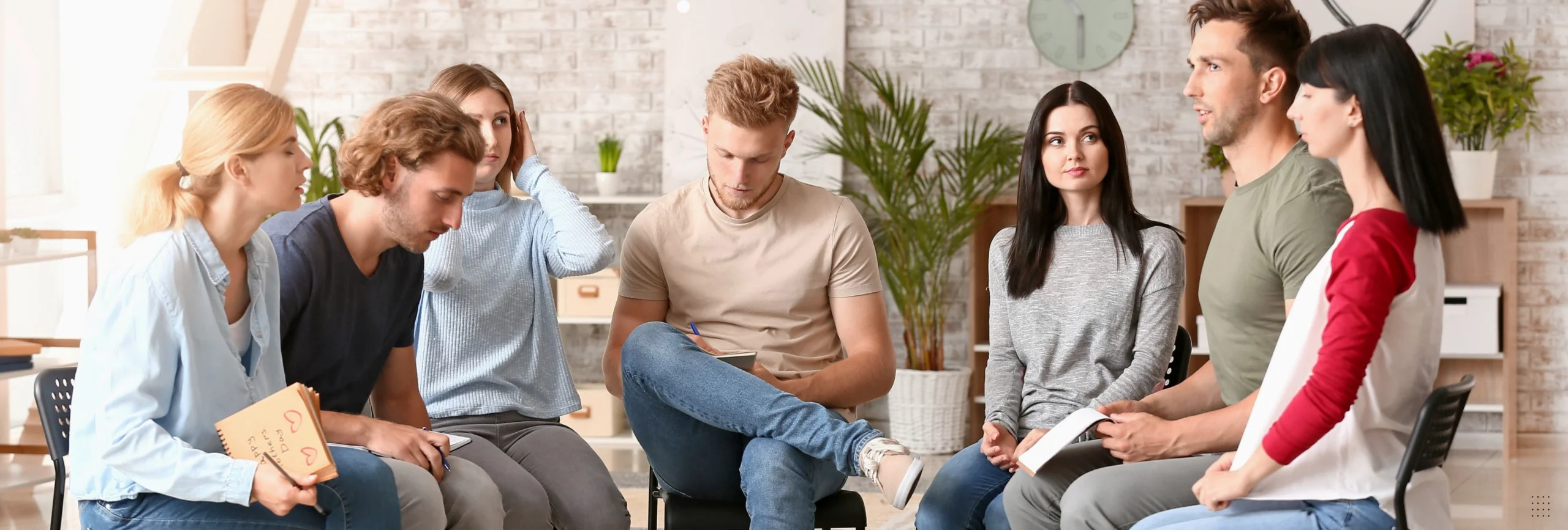 Social anxiety treatment session with therapist