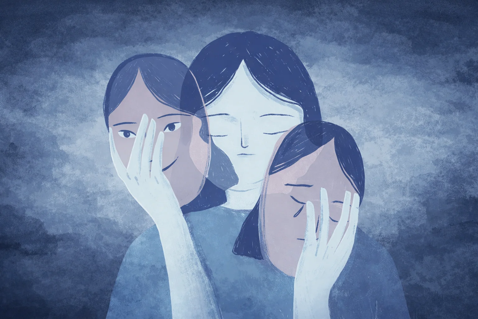 Depression clipart representing emotional health