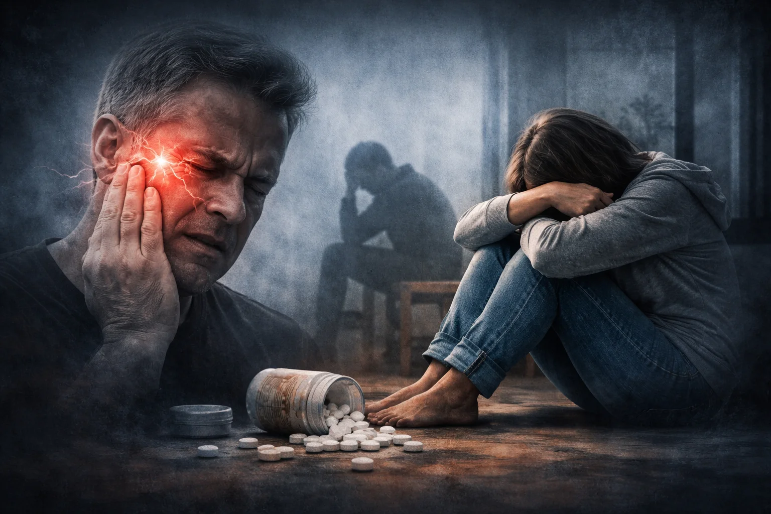 suicide disease facial pain and emotional distress
