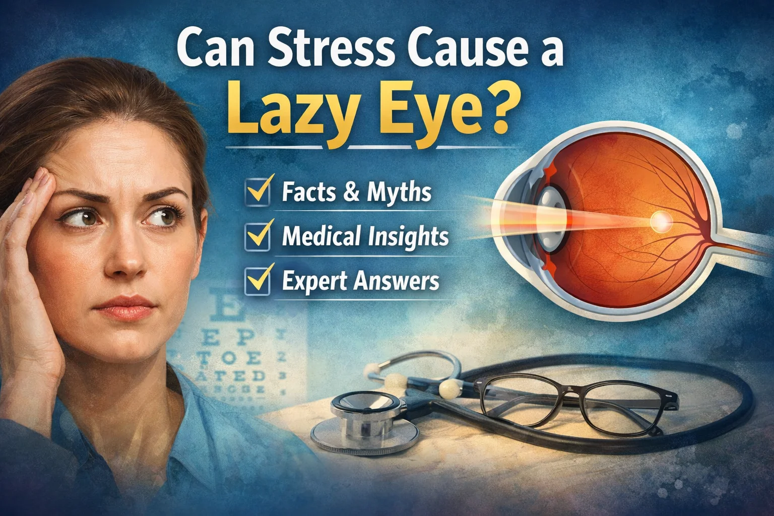 can stress cause a lazy eye