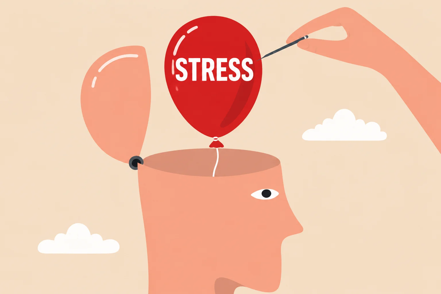 Stress Symbol representing emotional pressure