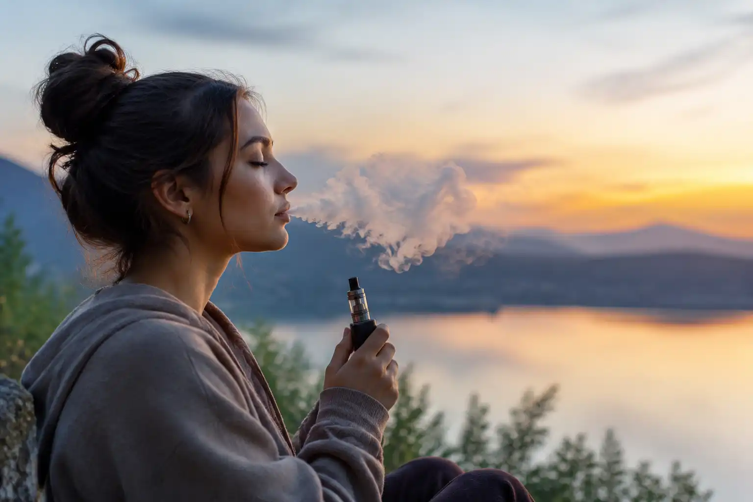 Vaping Without Nicotine for Anxiety Relief and Calm Mind